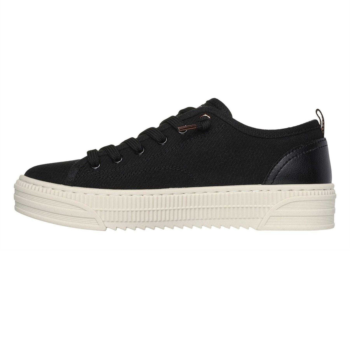 Black - Lifestyle - Skechers Womens-Ladies Bobs Copa Canvas Trainers