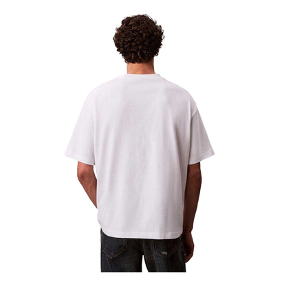 White - Back - Calvin Klein Mens Crew Neck Oversized T-Shirt