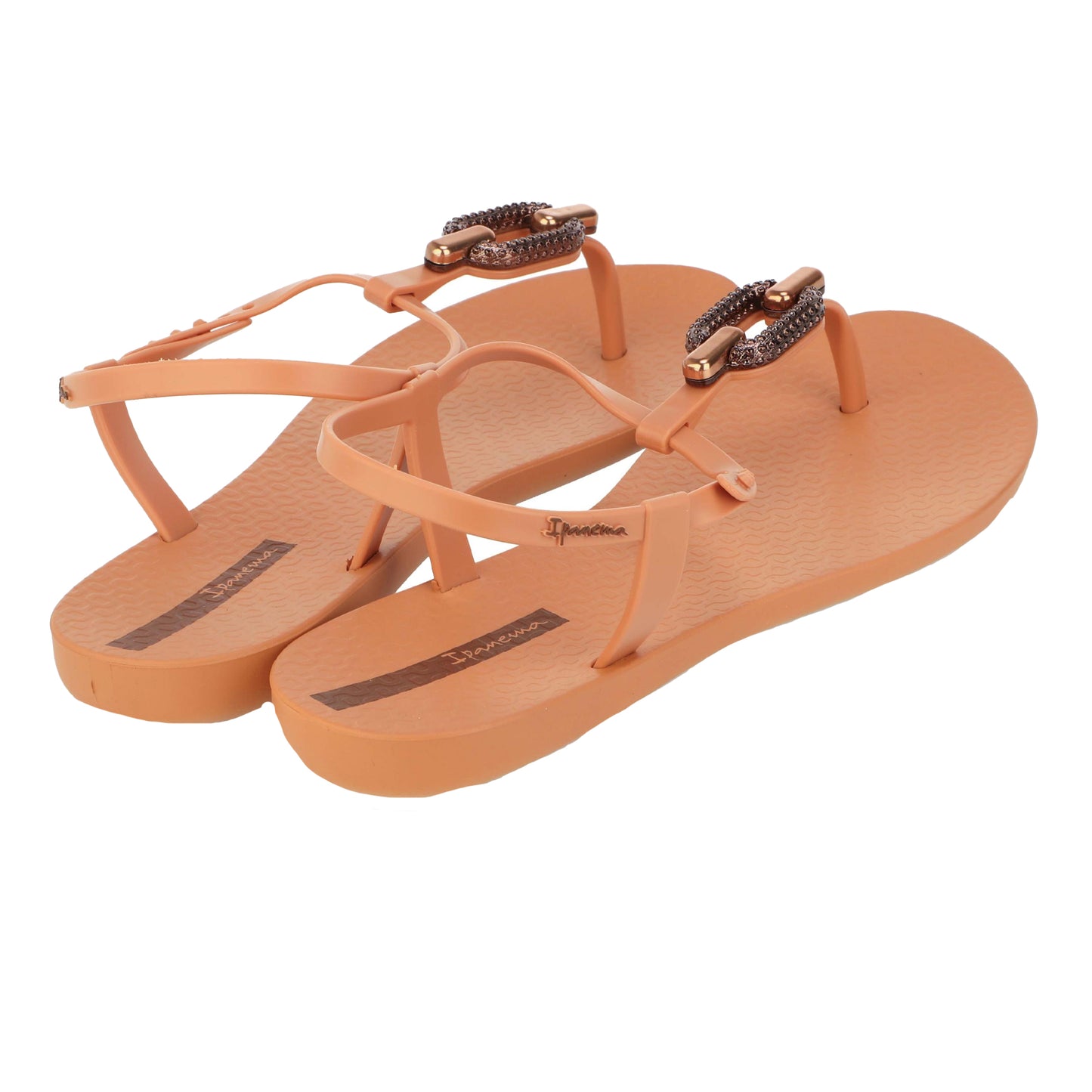 Tan - Back - Ipanema Womens-Ladies Sparkle Sandals