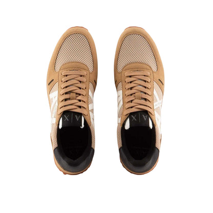 Tan - Lifestyle - Armani Exchange Mens AX Suede Trainers