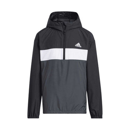 Black - Front - Adidas Childrens-Kids Anorak