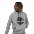 Grey Heather - Side - Timberland Mens Kennebec River Tree Logo Hoodie