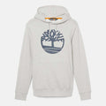 Grey - Pack Shot - Timberland Mens Kennebec River Tree Logo Hoodie