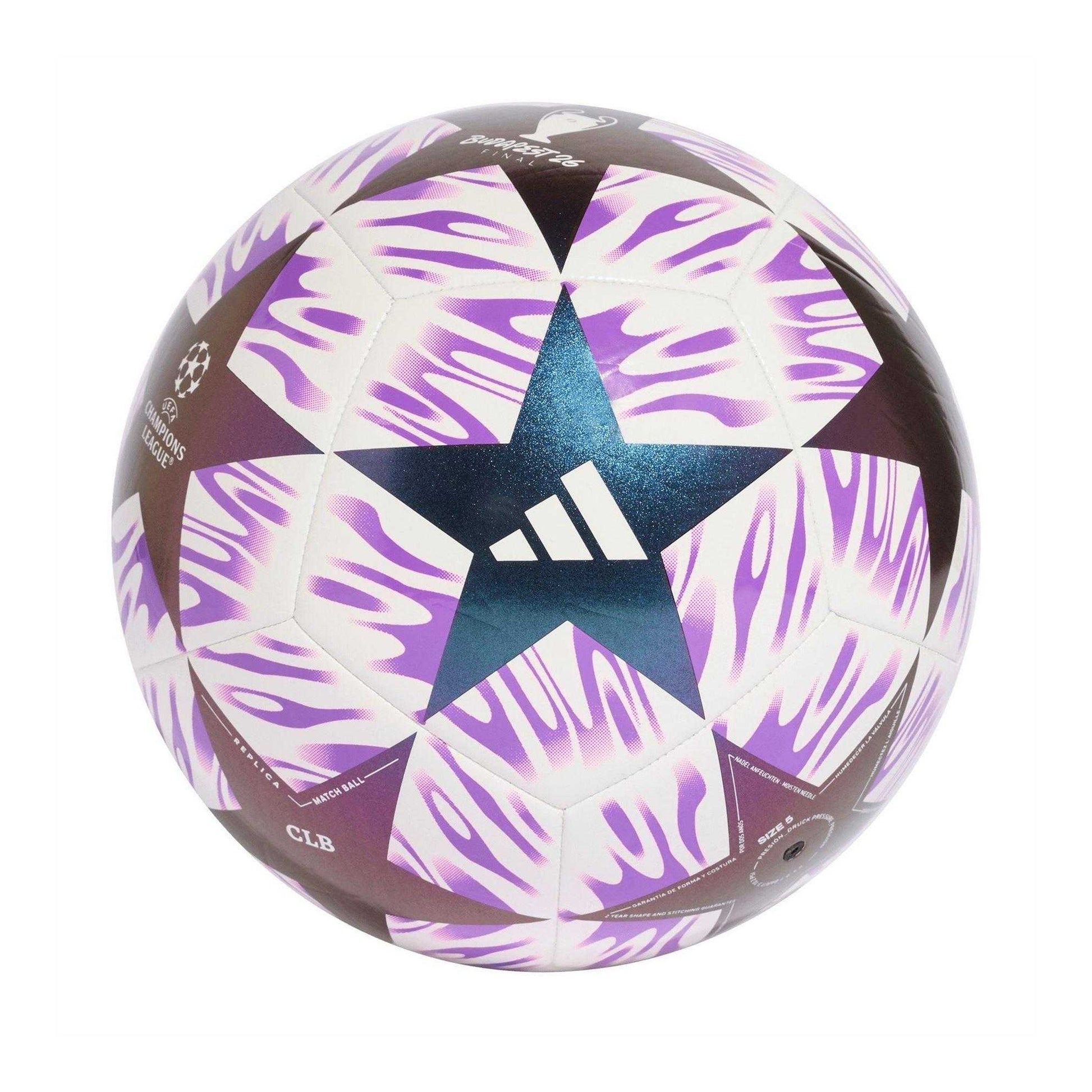 White-Purple - Front - Adidas Glider Football