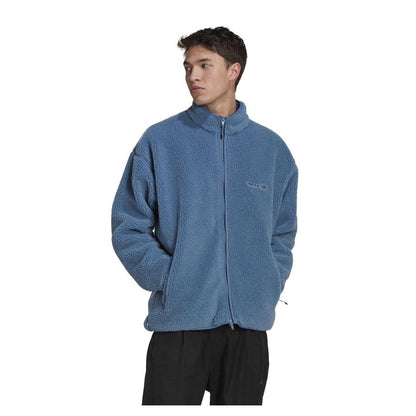 Blue - Lifestyle - Adidas Mens Sherpa Fleece Jacket