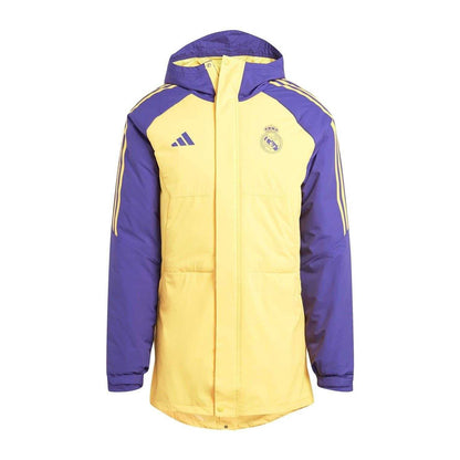 Yellow-Purple - Front - Adidas Mens Condivo 23 Real Madrid CF Parka
