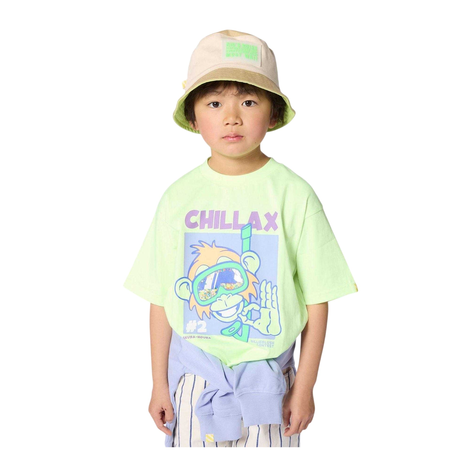 Lime - Lifestyle - Billieblush Childrens-Kids Print Regular Short-Sleeved T-Shirt