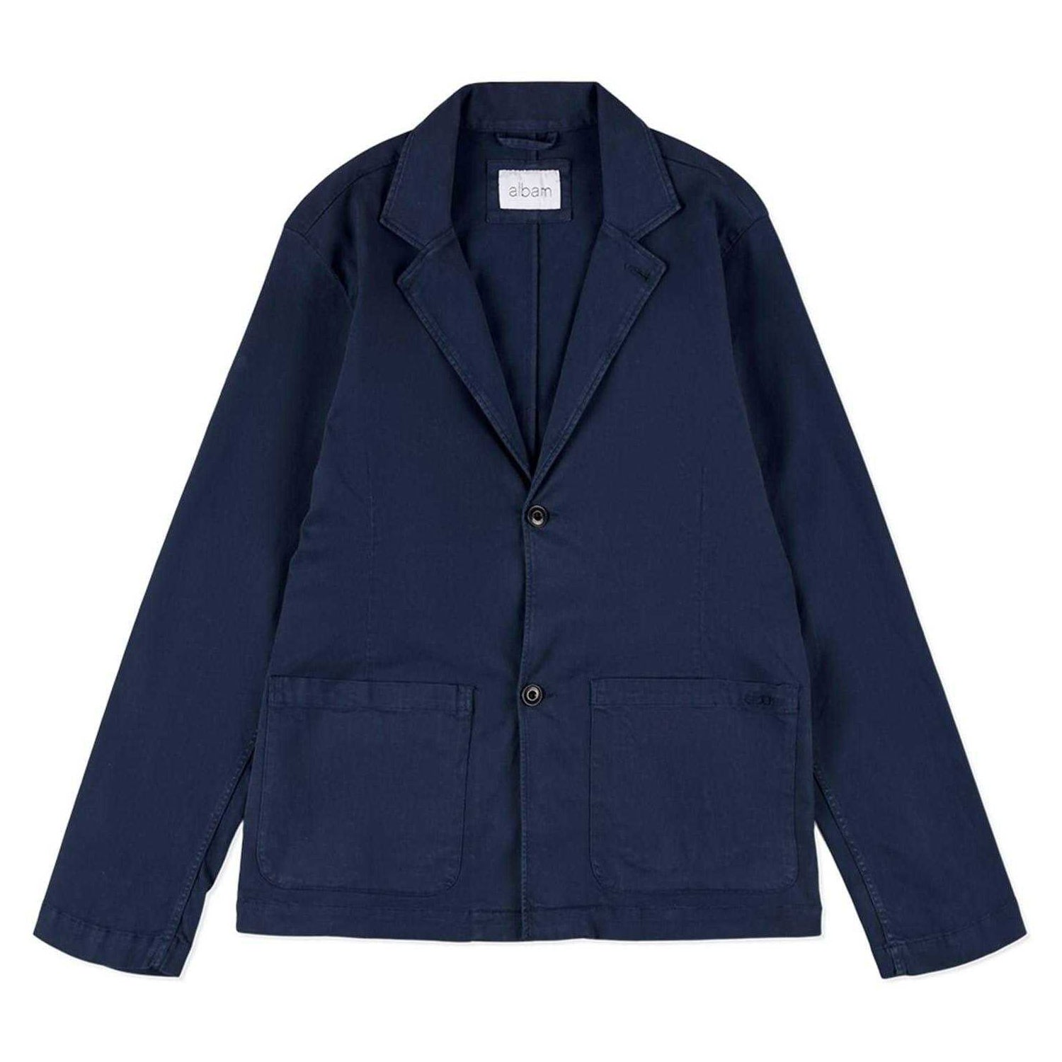 Dark Navy - Front - Albam Mens Fairfax Blazer