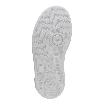 Red-White - Close up - Puma Childrens-Kids Kids Club II PS Canvas Trainers