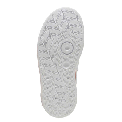 Pink-White - Close up - Puma Childrens-Kids Kids Club II PS Canvas Trainers