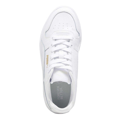 Puma White - Pack Shot - Puma Childrens-Kids Carina Street Platform Trainers