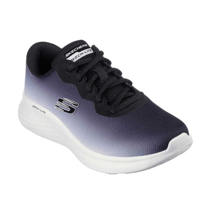 Black-White - Front - Skechers Womens-Ladies Ombre Trainers