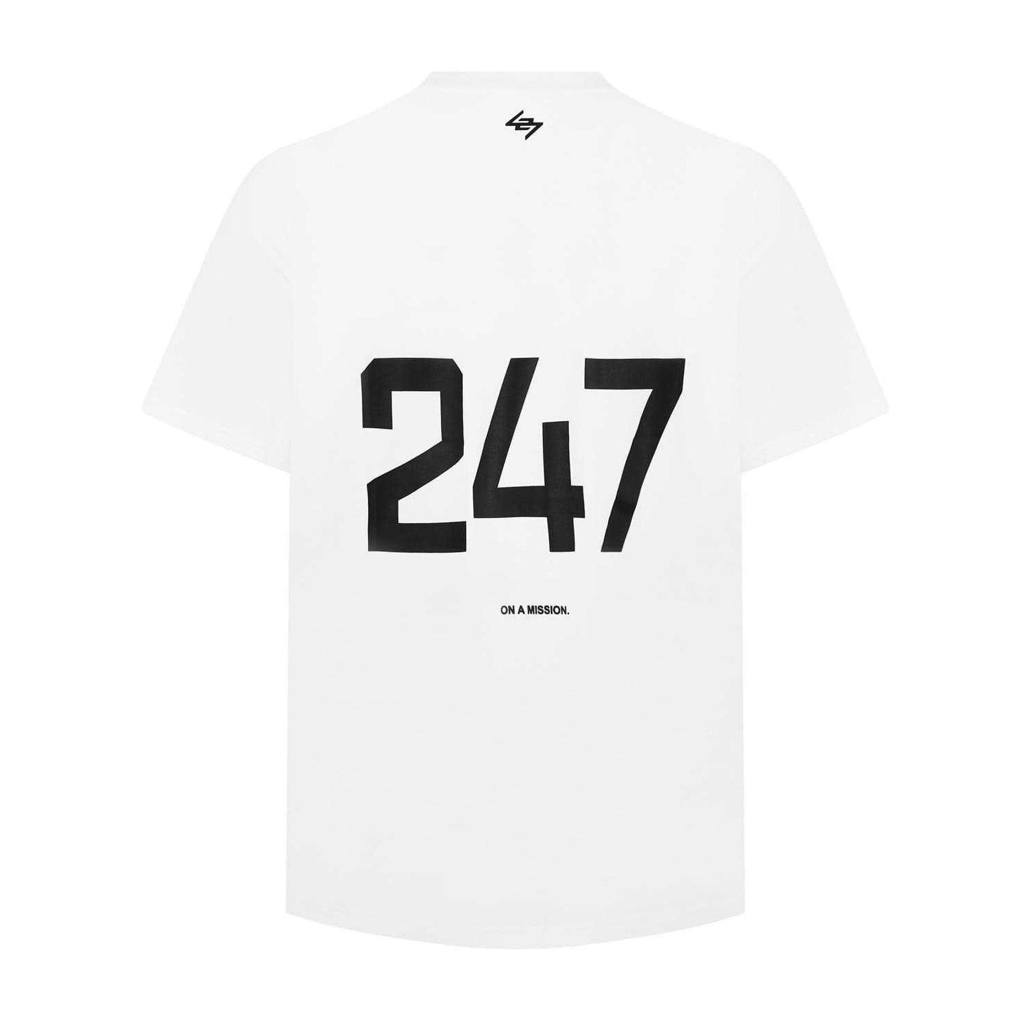 White - Back - Represent Unisex Adult 247 Oversized T-Shirt