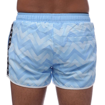 Blue - Back - Patrick Mens Steven Swim Shorts