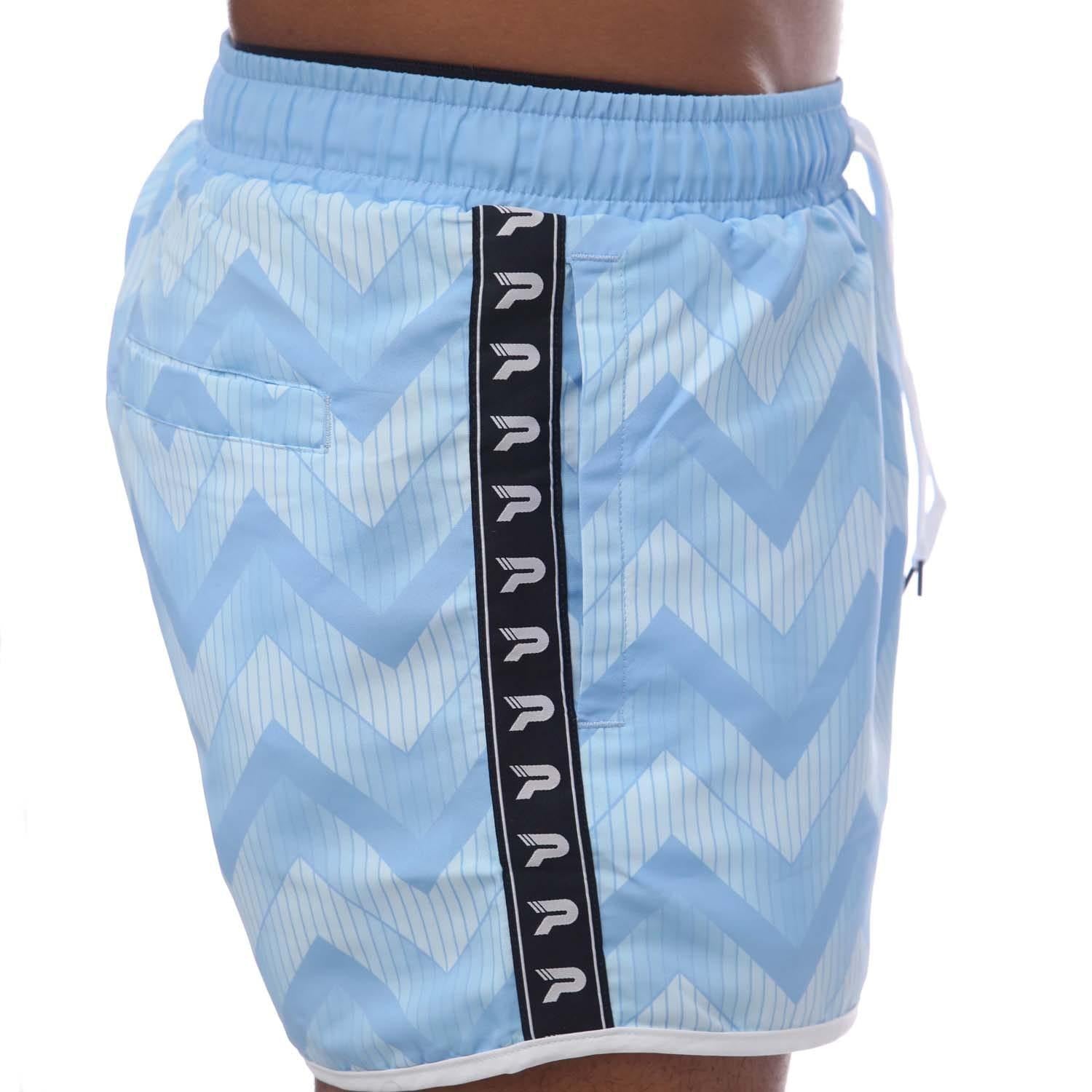 Blue - Side - Patrick Mens Steven Swim Shorts