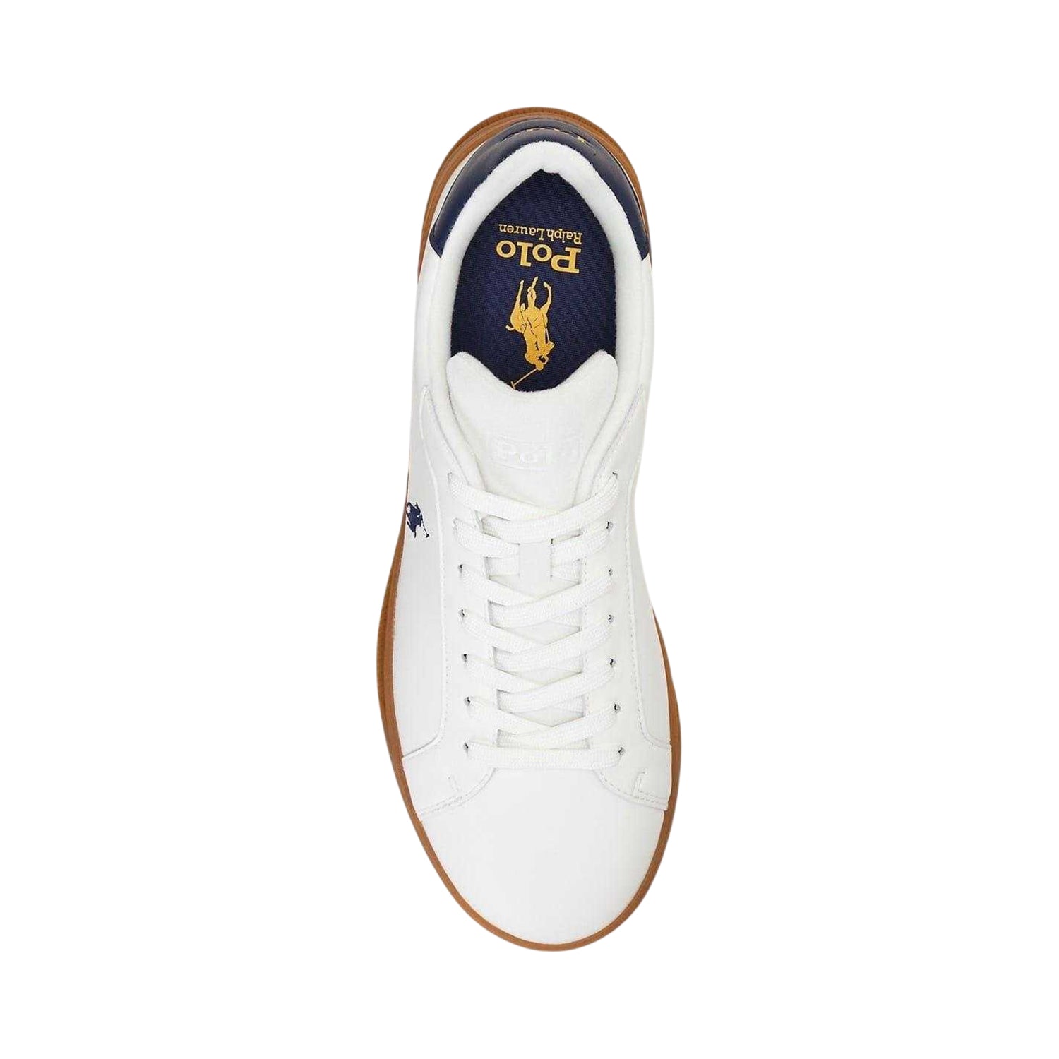 White-Navy - Lifestyle - Ralph Lauren Mens Court II Leather Trainers