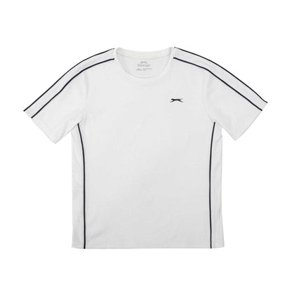 White - Front - Slazenger Boys Tennis Lightweight T-Shirt