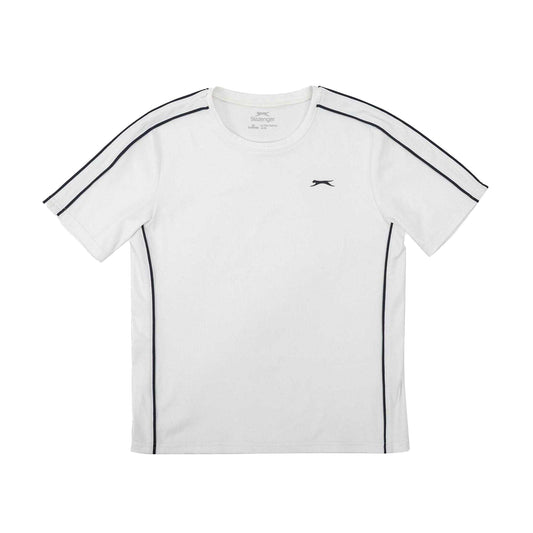 White - Front - Slazenger Boys Tennis Lightweight T-Shirt
