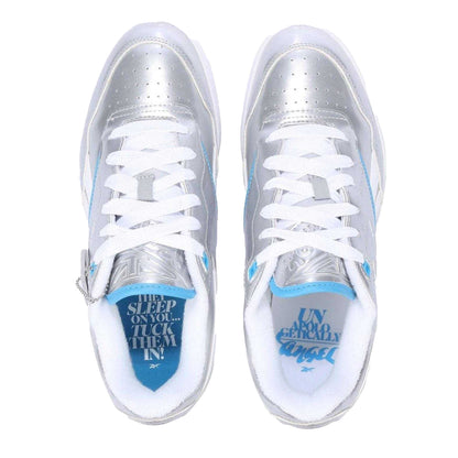 Silver - Lifestyle - Reebok Womens-Ladies BB 4000 II Metallic Leather Trainers