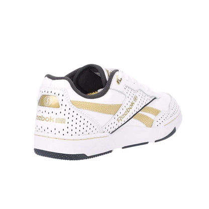 White Gold - Back - Reebok Womens-Ladies BB 4000 II Metallic Leather Trainers