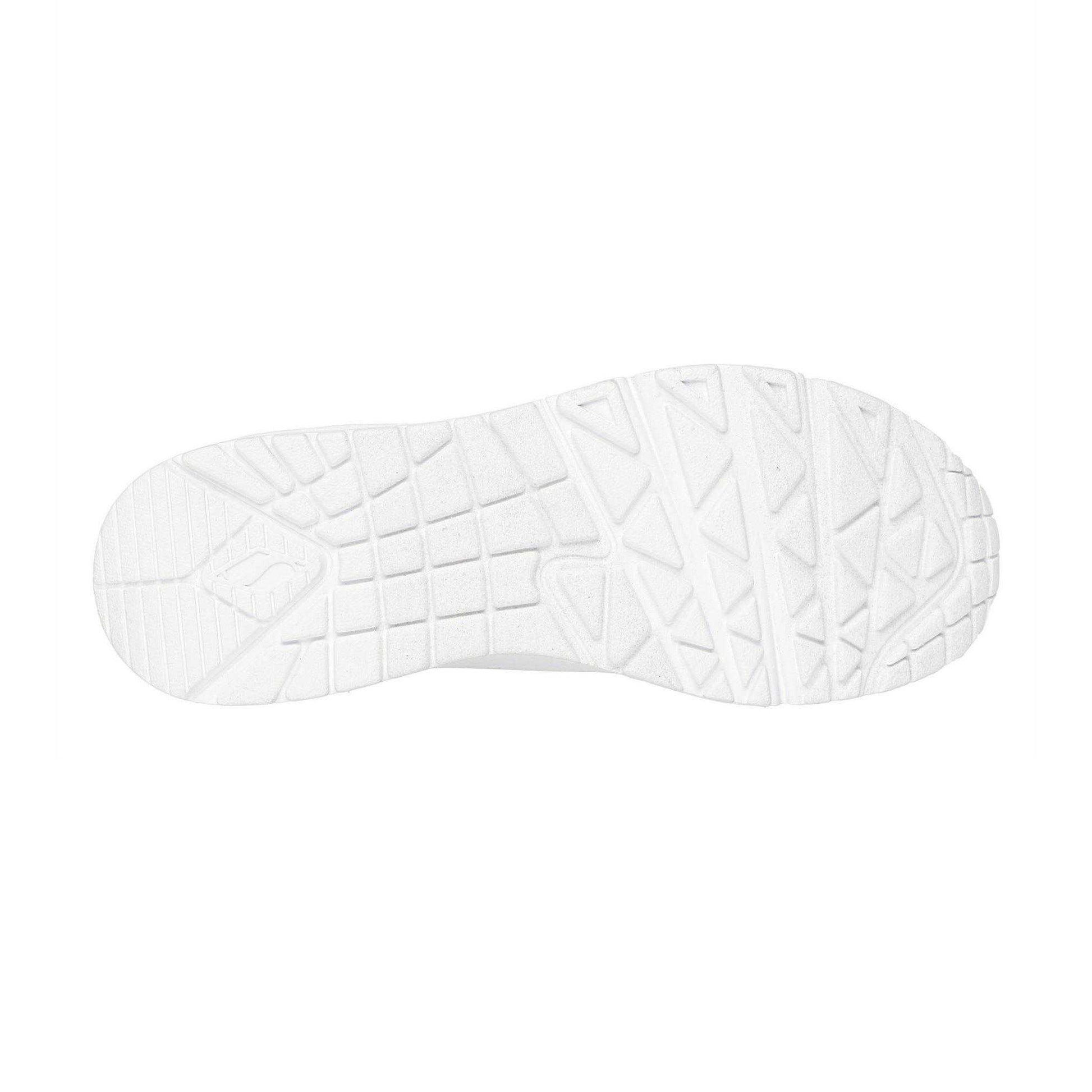 White-Gold - Pack Shot - Skechers Womens-Ladies Goldcrown Glitter Heart Trainers