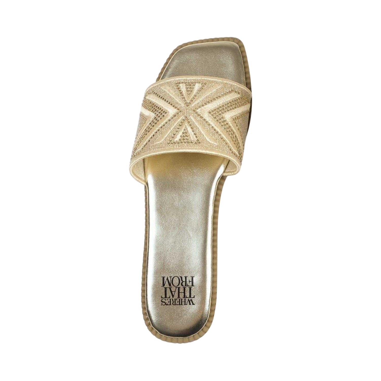 Gold - Lifestyle - Where´s That From Womens-Ladies Blossom Slides