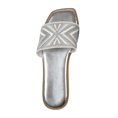 Silver - Lifestyle - Where´s That From Womens-Ladies Blossom Slides