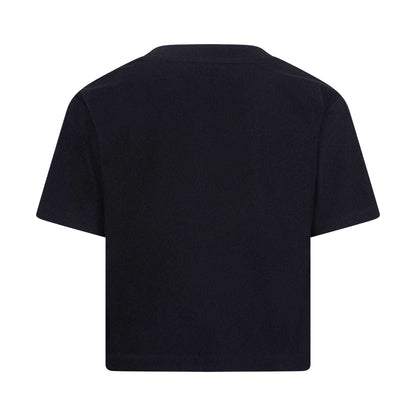 Black - Back - Nike Childrens-Kids Swoosh Logo T-Shirt