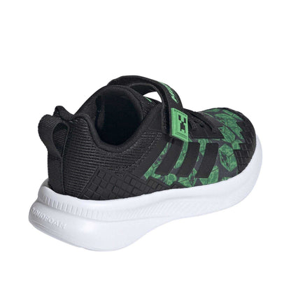 Black-White - Back - Minecraft Childrens-Kids Minecraft Trainers