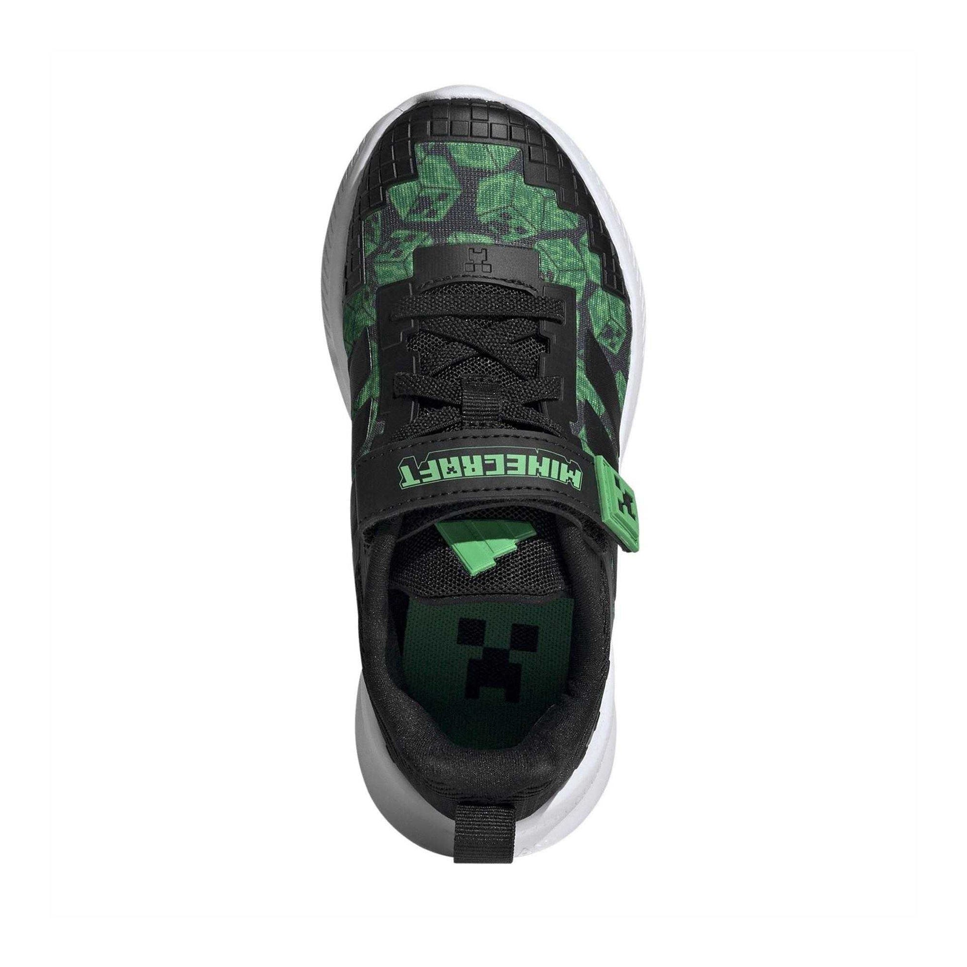 Black-White - Pack Shot - Minecraft Childrens-Kids Minecraft Trainers