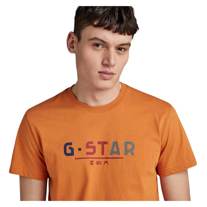 Amber - Back - G-Star Mens Graphic Print Straight T-Shirt