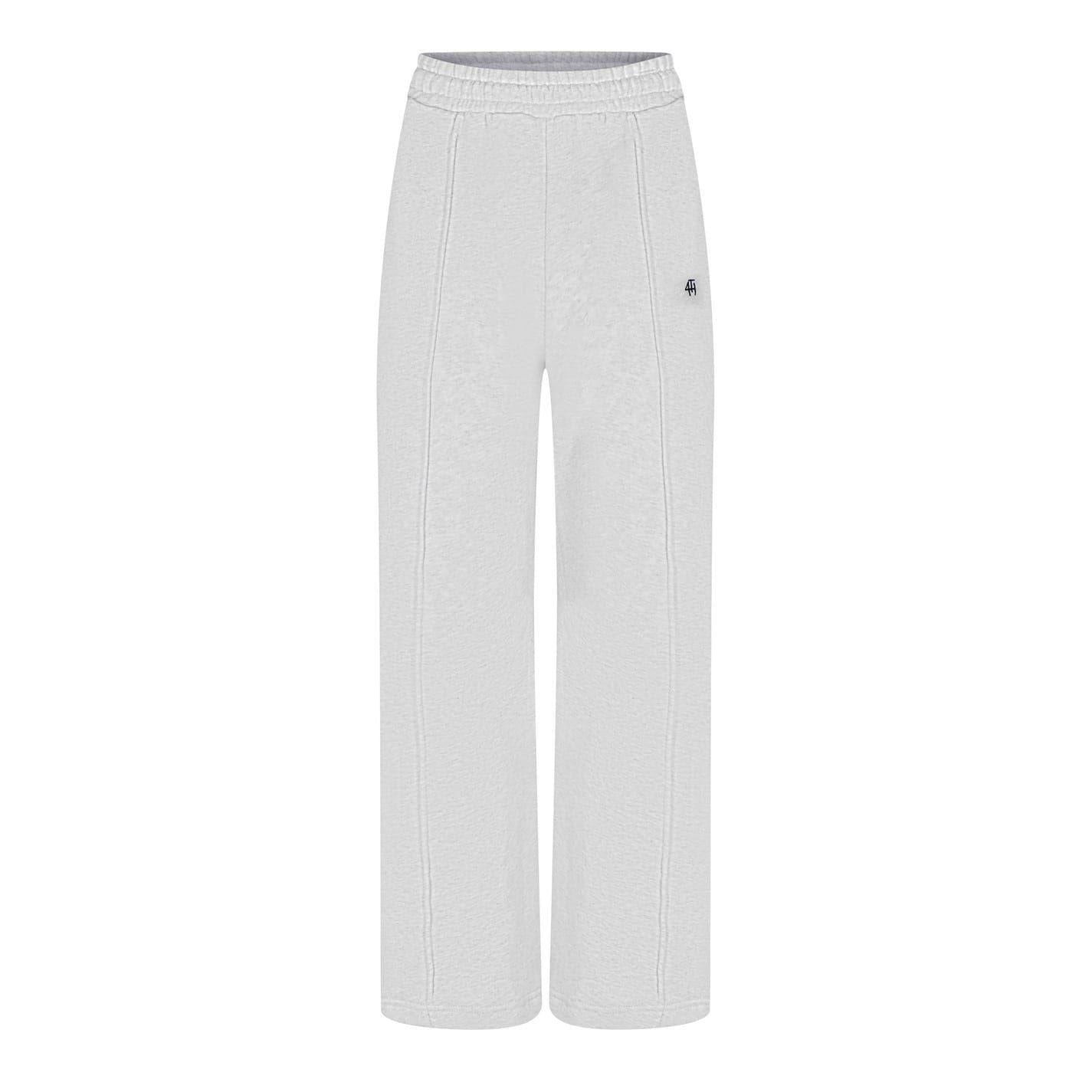 Grey - Front - 4th & Reckless Womens-Ladies Wide Leg Trousers