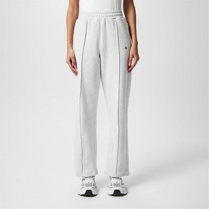 Grey - Side - 4th & Reckless Womens-Ladies Wide Leg Trousers
