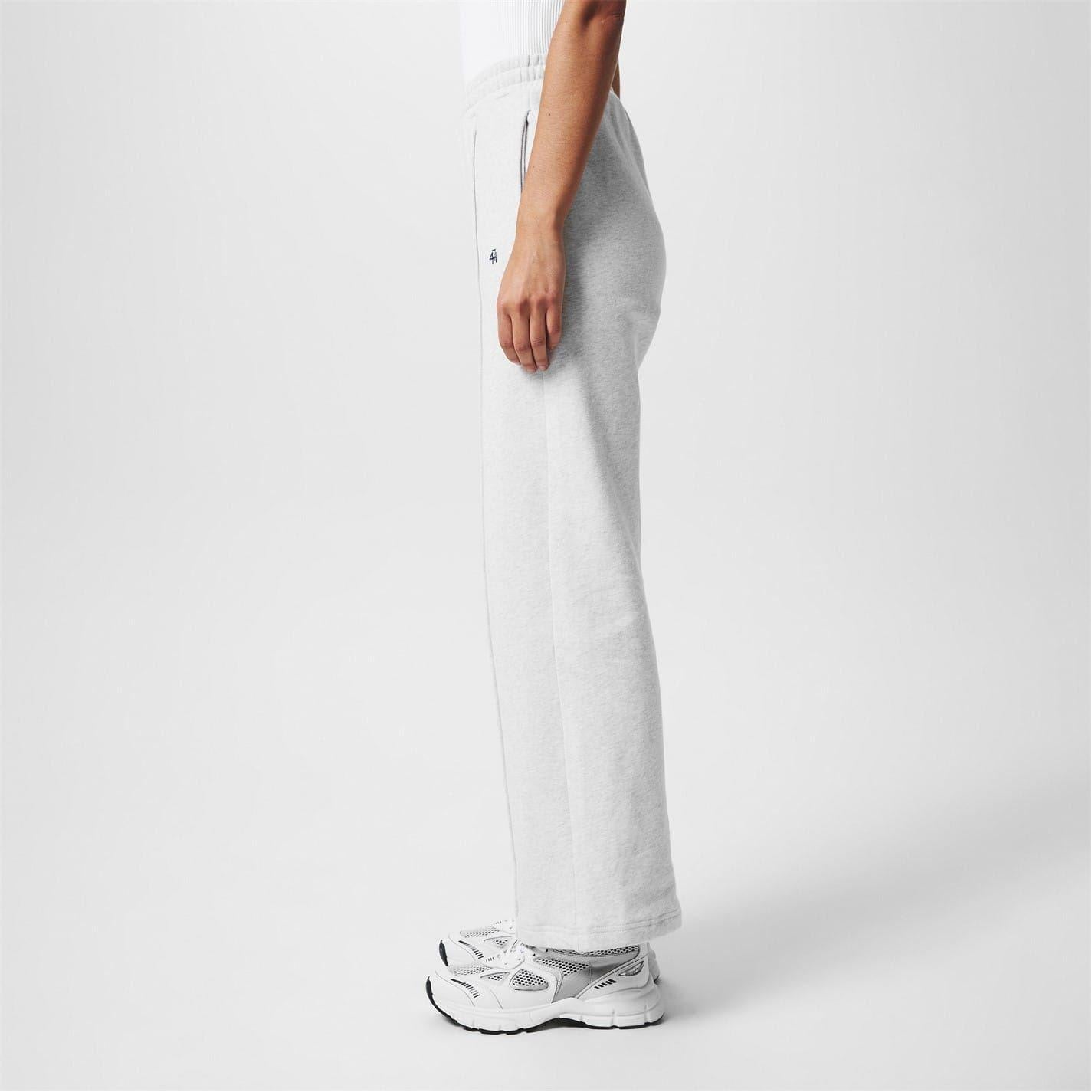 Grey - Pack Shot - 4th & Reckless Womens-Ladies Wide Leg Trousers