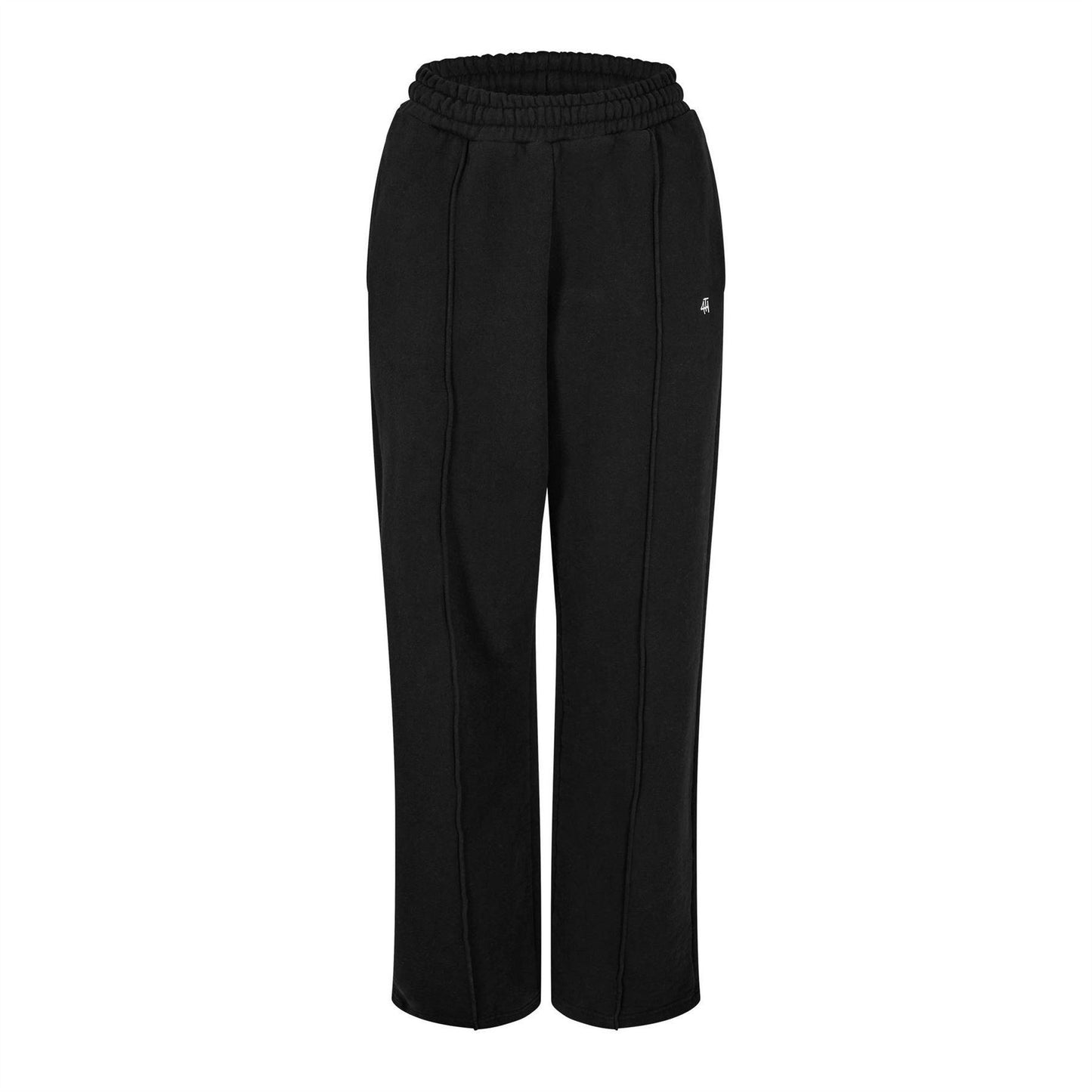 Black - Front - 4th & Reckless Womens-Ladies Wide Leg Trousers