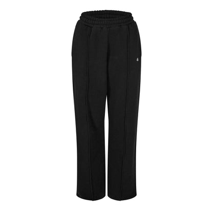 Black - Front - 4th & Reckless Womens-Ladies Wide Leg Trousers