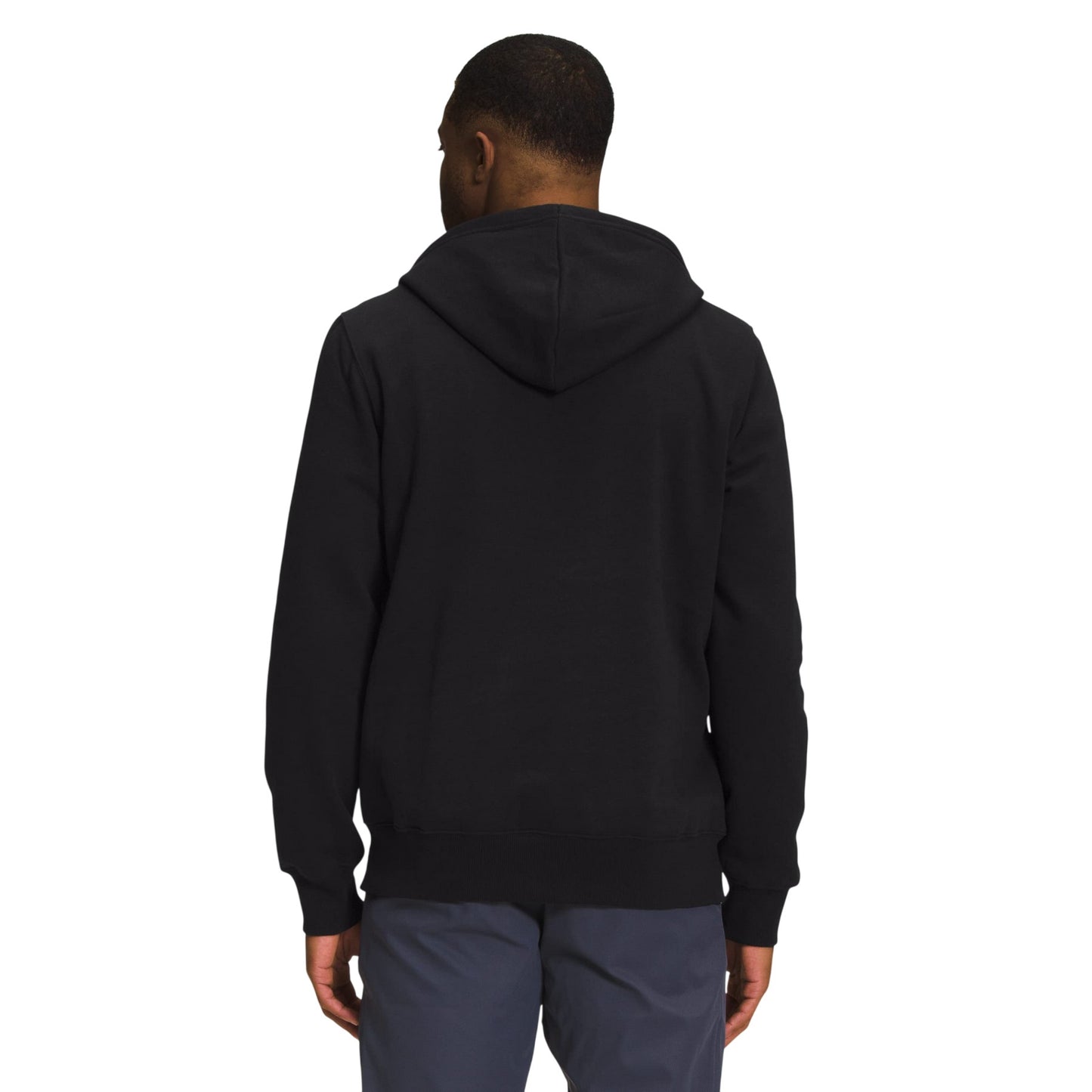 Black - Back - The North Face Mens Logo Regular Hoodie