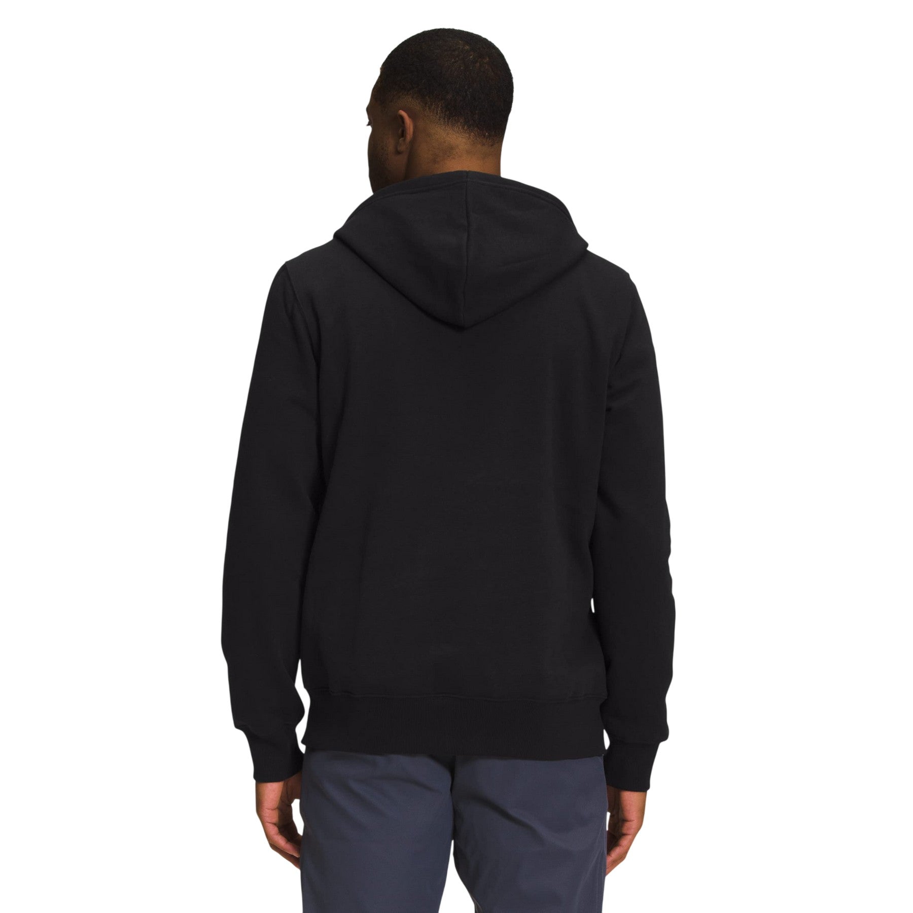 Black - Back - The North Face Mens Logo Regular Hoodie