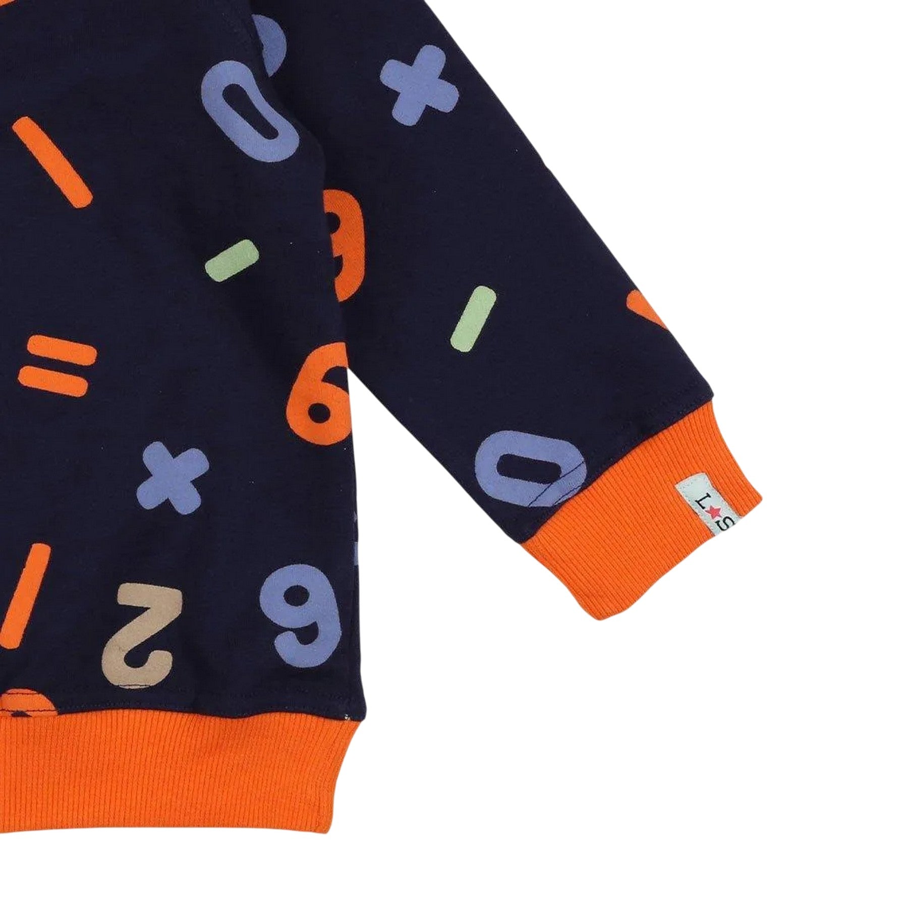 Multicoloured - Lifestyle - Lilly & Sid Childrens-Kids Numbers Sweatshirt