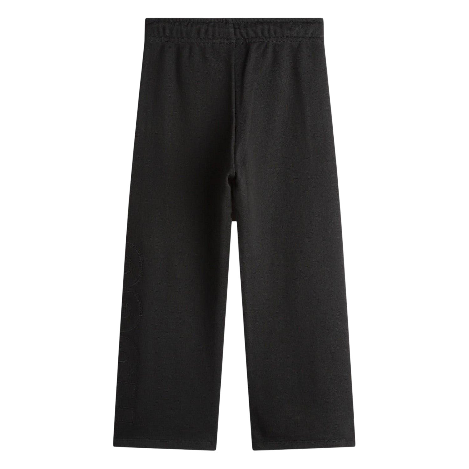 Black - Back - Hugo Childrens-Kids Embroidered Logo Wide Leg Sweatpants