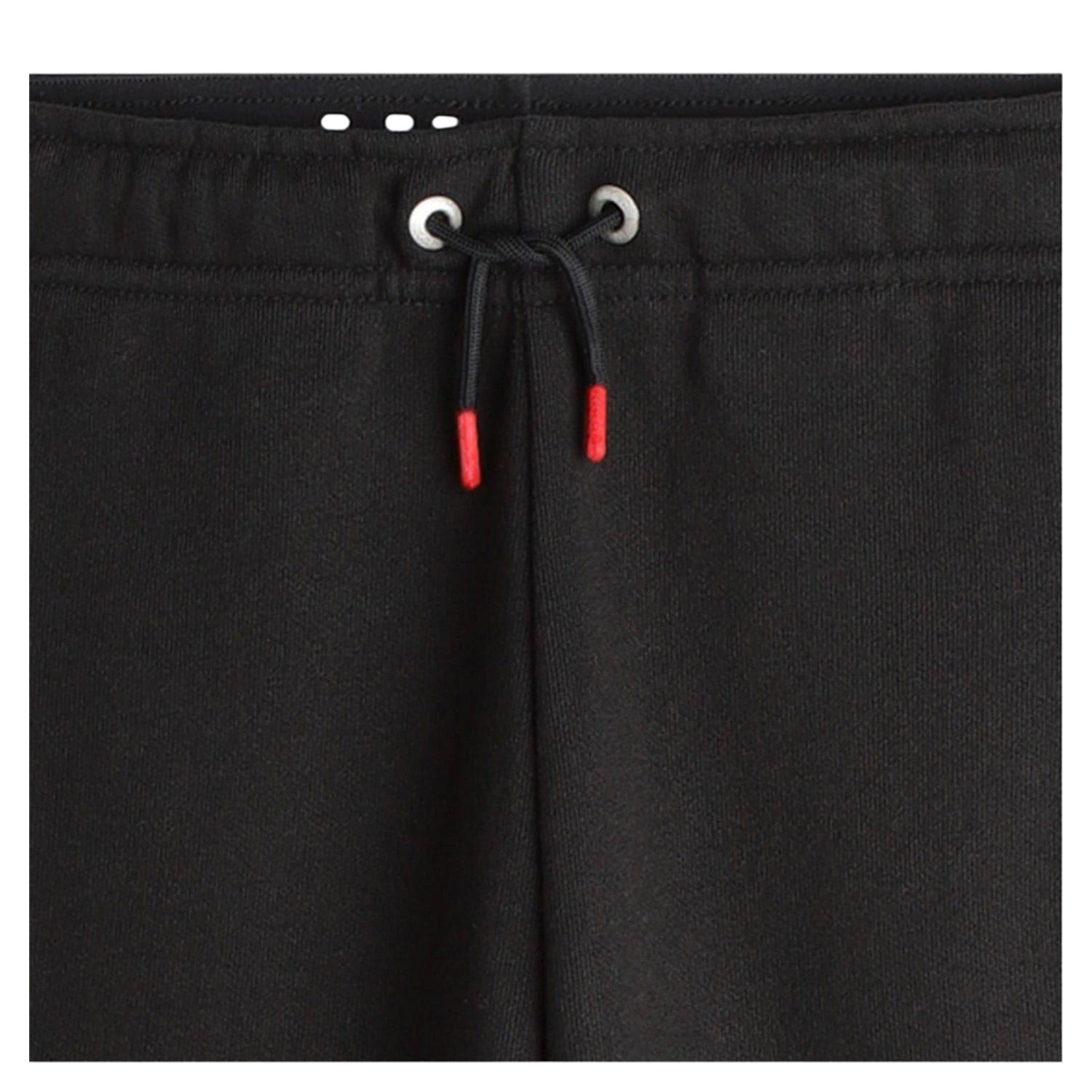 Black - Side - Hugo Childrens-Kids Embroidered Logo Wide Leg Sweatpants