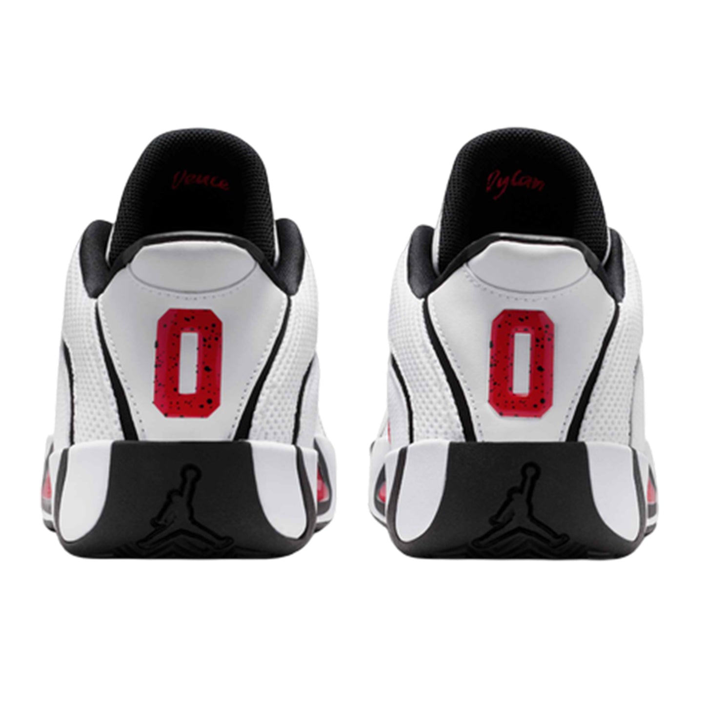 White-Red - Back - Nike Mens Air Jordan Tatum Baseball Trainers