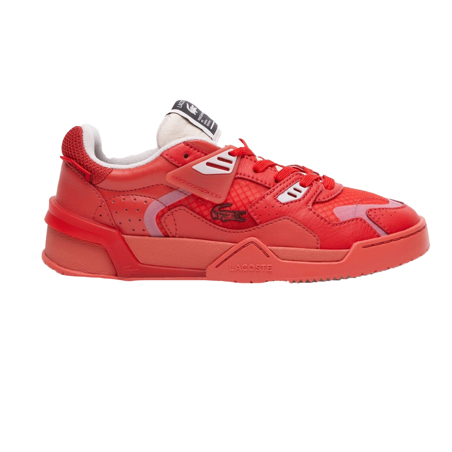 Red - Lifestyle - Lacoste Womens-Ladies LT 125 Trainers