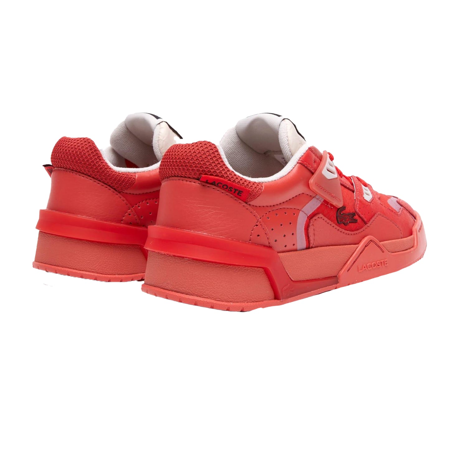 Red - Back - Lacoste Womens-Ladies LT 125 Trainers