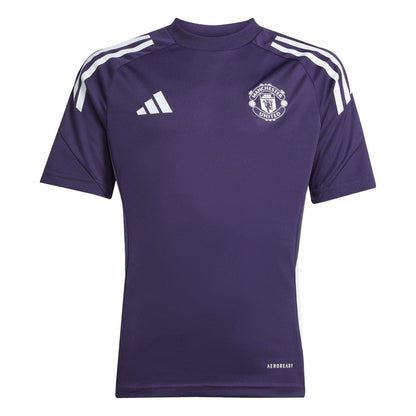 Red - Front - Adidas Childrens-Kids Tiro 25 Competition Manchester United FC Training Jersey