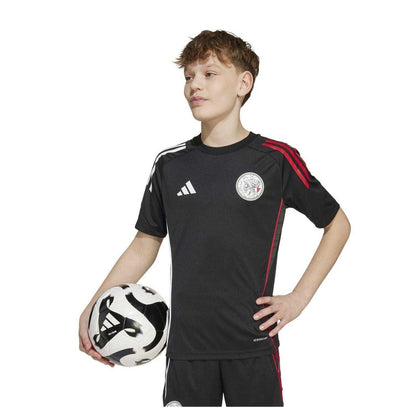 Black - Side - Adidas Childrens-Kids Ajax Amsterdam Training Jersey