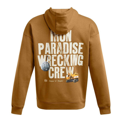 Yellow - Back - Under Armour Mens Project Rock Hoodie