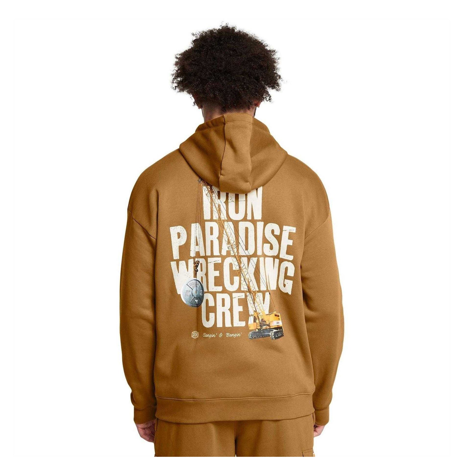 Yellow - Pack Shot - Under Armour Mens Project Rock Hoodie