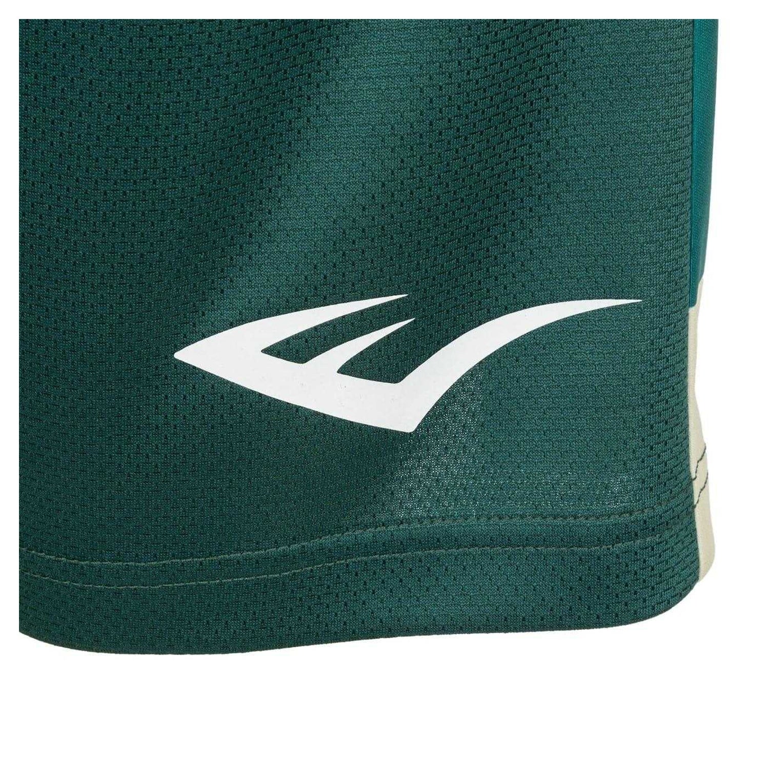 Green - Pack Shot - Everlast Mens Logo Contrast Waistband Relaxed Fit Shorts