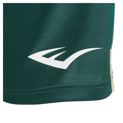 Green - Pack Shot - Everlast Mens Logo Contrast Waistband Relaxed Fit Shorts